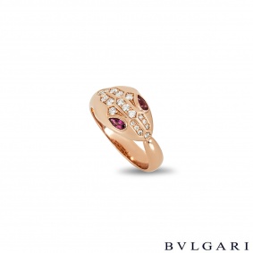 Bvlgari Rose Gold Diamond Serpenti Seduttori Ring Bvlgari Rose Gold Diamond Serpenti Seduttori Ring